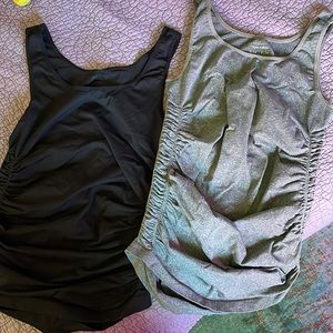 Maternity athletic tank tops